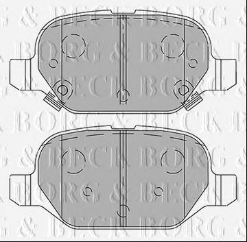 BORG & BECK bbp2440 -  Комплект тормозных колодок, дисковый тормоз